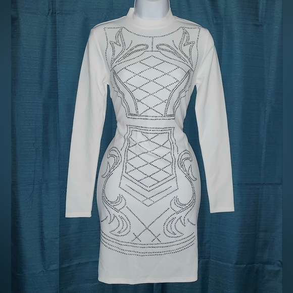 Say What? White Mini Cocktail Dress - Picture 2 of 5